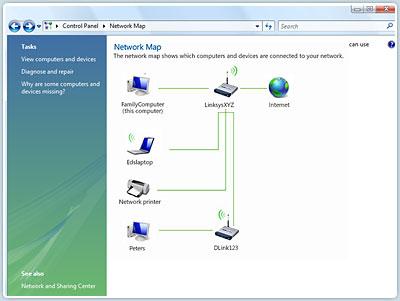 Windows Vista und 7 Netzwerkkarte